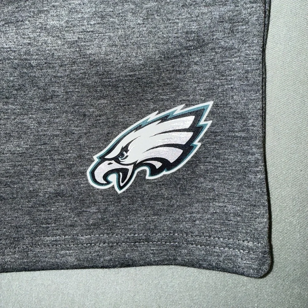 Men's NFL Team Apparel Philadelphia Eagles Scouting Combine Shorts Gray Size XXL
